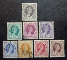 GB Rhodesia & Nyasaland Used Stamps 1954 Queen Elizabeth - Rhodésie & Nyasaland (1954-1963)
