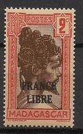 MADAGASCAR - 1942 - N°YT. 242 - France Libre 2c - Neuf Luxe ** / MNH / Postfrisch - Nuevos