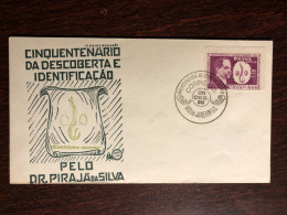 BRAZIL FDC COVER 1959 YEAR DOCTOR SILVA PARASITOLOGY HEALTH MEDICINE STAMPS - Storia Postale