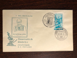 BRAZIL FDC COVER 1967 YEAR TYPHUS FEWER DOCTOR PROWAZEKI  HEALTH MEDICINE STAMPS - Cartas & Documentos
