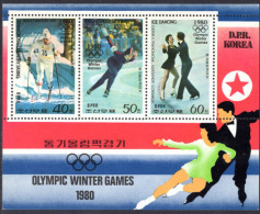 North Korea 1979 Winter Olympic Games Souvenir Sheet Unmounted Mint. - Korea (Nord-)