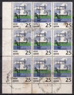 Used Block Of 9, India 1975, Indian Meteorological Department, Weather Service, Nature, Science - Climate & Meteorology