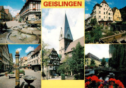 73877794 Geislingen  Steige Alter Zoll Glockenspiel Stadtkirche Forellenbrunnen  - Geislingen