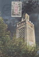 Carte  Maximum   1er   Jour     FRANCE    Grande   Mosquée  De  TLEMCEN    1960 - Moschee E Sinagoghe