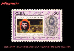 CUBA MINT. 1987-20 XX ANIVERSARIO DE LA MUERTE DE ERNESTO CHE GUEVARA - Neufs