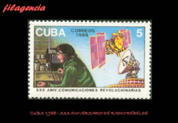 CUBA MINT. 1988-03 XXX ANIVERSARIO DE RADIO REBELDE. ERNESTO CHE GUEVARA - Neufs