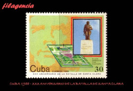 CUBA MINT. 1988-25 XXX ANIVERSARIO DE LA BATALLA DE SANTA CLARA. ERNESTO CHE GUEVARA - Neufs