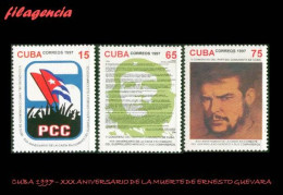 CUBA MINT. 1997-23 XXX ANIVERSARIO DE LA MUERTE DE ERNESTO CHE GUEVARA & V CONGRESO DEL PCC - Unused Stamps