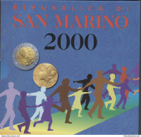2000 Repubblica Di San Marino - Monete Divisionali - Serie Completa FDC - 1.000 Lire In Argento - San Marino