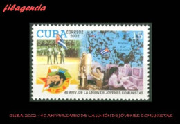 CUBA MINT. 2002-05 40 ANIVERSARIO DE LA UNIÓN DE JÓVENES COMUNISTAS. ERNESTO CHE GUEVARA - Nuevos