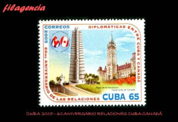 CUBA MINT. 2005-10 60 ANIVERSARIO DE LAS RELACIONES DIPLOMÁTICAS CUBA-CANADÁ - Nuevos