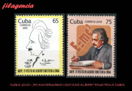 CUBA MINT. 2005-23 75 ANIVERSARIO DE LA VISITA DE ALBERT EINSTEIN A CUBA - Nuevos