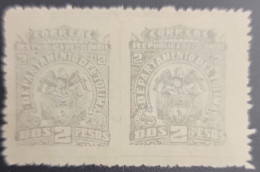 P) 1903 COLOMBIA, TOLIMA COATS OF ARMS PROOF, PAIR IMPERFORATED, XF - Colombia