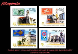 CUBA MINT. 2005-33 CINCUENTENARIO DE LAS EMISIONES EUROPA CEPT. VERSIÓN SIN DENTAR - Nuevos