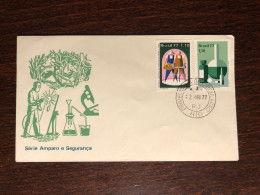 BRAZIL FDC COVER 1977 YEAR PHARMACOLOGY PHARMACY HEALTH MEDICINE STAMPS - Brieven En Documenten