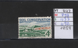 PRIX FIXE Obl 672 YT 758 MIC 1133 SCO 1132 GIB Soil Conservation 1959  58A/08 - Gebraucht