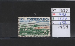 PRIX FIXE Obl 672 YT 758 MIC 1133 SCO 1132 GIB Soil Conservation 1959  58A/08 - Gebraucht