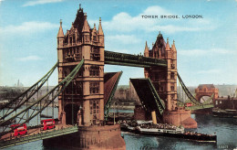 ROYAUME UNI - London - Tower Bridge - Colorisé - Carte Postale - Tower Of London