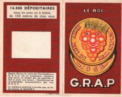 Calendrier 1958 - G.R.A.P. - Vins Supérieurs - - Formato Piccolo : 1901-20