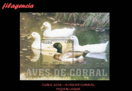 CUBA MINT. 2006-13 FAUNA. AVES DE CORRAL. HOJA BLOQUE - Nuevos