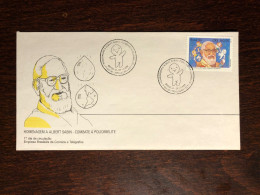 BRAZIL FDC COVER 1994 YEAR DOCTOR SABIN POLIO HEALTH MEDICINE STAMPS - Covers & Documents