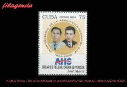 CUBA MINT. 2006-26 XX ANIVERSARIO DE LA SOCIEDAD CULTURAL HERMANOS SAIZ - Nuevos