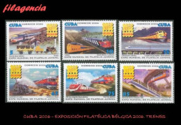 CUBA MINT. 2006-28 EXPOSICIÓN FILATÉLICA BÉLGICA 2006. TRENES - Nuevos