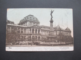 Österreich 1904 AK Wien K.K. Universität / Studentika Nach Otternddorf Gesendet Mit Ank. Stempel - Vienna Center