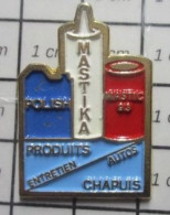 221 Pin's Pins : BEAU ET RARE / MARQUES / MASTIKA POLISH MASTIC ENTRETIEN AUTOS PRODUITS CHAPUIS - Medical