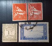 Algérie 1926-27 Postage Due Stamps,1930 Mosquée De La Pêcherie,1929 Mosquée Sidi Abderahmane Alger &1936-38 Halte Sahara - Oblitérés