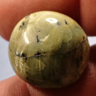Opale Opaque Africaine: 27.67 Carats | Cabochon Ovale | Brun/Vert - Opale