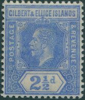 Gilbert & Ellice Islands 1912 SG15 2½d Bright Blue KGV MH - Gilbert & Ellice Islands (...-1979)