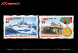 CUBA MINT. 2006-32 CINCUENTENARIO DE FECHAS HISTÓRICAS DE LA REVOLUCIÓN CUBANA - Nuevos