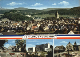 72428819 Brilon Stadtblick Teilansichten Markt Brunnen Brilon - Brilon