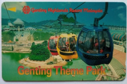 Malaysia  $20  28UGPC - Cable Cars Genting Theme Parks - Malesia