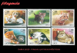 CUBA MINT. 2007-05 FAUNA. GATOS DOMÉSTICOS - Nuevos