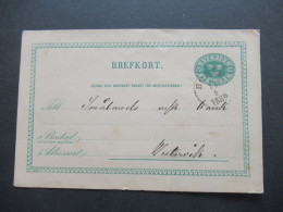 Schweden 1889 Ganzsache Bedrucke PK Boras Enskilda Bank - Postal Stationery