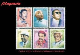 CUBA MINT. 2007-16 MÚSICOS CUBANOS FAMOSOS - Nuevos