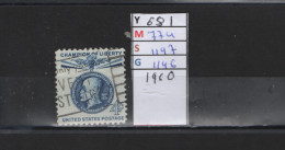 PRIX FIXE Obl  681 YT 774 MIC 1147 SCO 1146 GIB Thomas G. Masaryk * 1960  58A/08 - Usados