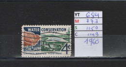 PRIX FIXE Obl  684 YT 777 MIC 1150 SCO 1149 GIB Préservation De L'eau Water Conservation1960  58A/08 - Usados