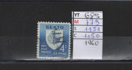 PRIX FIXE Obl  685 YT 779 MIC 1151 SCO 1150 GIB Seato Pacte De Manille 1960  58A/09 - Usati