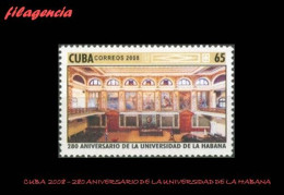 CUBA MINT. 2008-01 280 AÑOS DE LA UNIVERSIDAD DE LA HABANA - Nuevos
