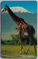 Tanzania 150 Units Chip Card - Giraffe ( Red C/n On Right Above  The Chip  ) - Tanzania