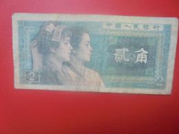 CHINE 2 Jiao 1980 Circuler (B.33) - Cina