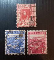 Algérie 1939 Timbre De 1926 - Rue De La Casbah D'Alger Avec Surcharge "1F" & 1941 Vue D'Alger Modèle: Jules Piel - Used Stamps