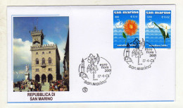 Enveloppe 1er Jour SAINT MARIN SAN MARINO Oblitération 17/04/2001 - FDC