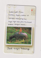 SINGAPORE - Sitting On Water Buffalo GPT Magnetic Phonecard - Singapour