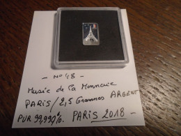 VENDU Au Musee De La MONNAIE A PARIS 2018 (Petit LINGOT En ARGENT PUR A 0,9999)lire Descriptif   NEUF **** - Otros & Sin Clasificación