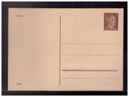 Dt.- Reich (023805) Privatganzsache Fech PP152/ A2 3 Rpf Hitler Blankokarte Mit Druckvermerk C/1934, Ungebraucht - Entiers Postaux Privés