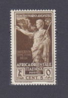 1938 Italian Eastern Africa 36 Statue Of Emperor Augustus - Africa Oriental Italiana